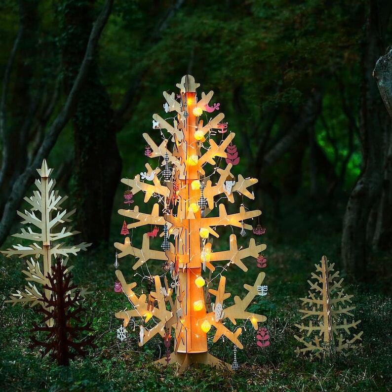 Wooden Christmas Tree, Eco Friendly Christmas Tree, Eco Friendly Living, Nordic Design,  Laser Cut Christmas Tree, Minimal, Christmas Tree