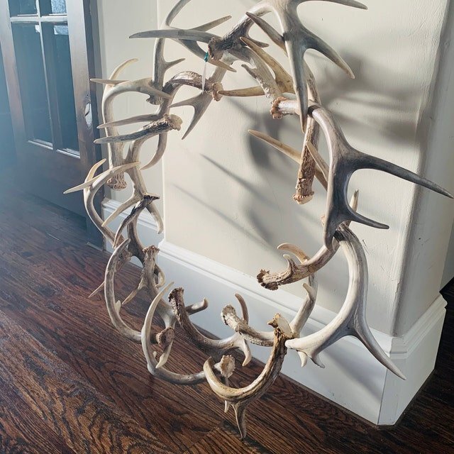 🔥Last Day 49% OFF🔥💖Rustic Farmhouse Antler Wreath[🌲Christmas Special Price] 💖
