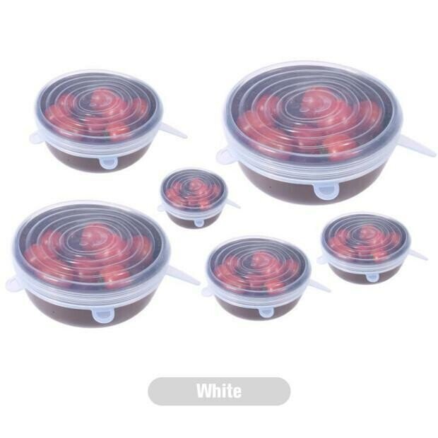 Reusable Silicone Lids — Set of 6