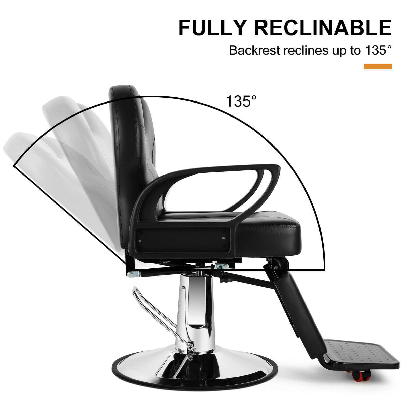 #5015 Hydraulic Reclining Barber Chair （bundle）