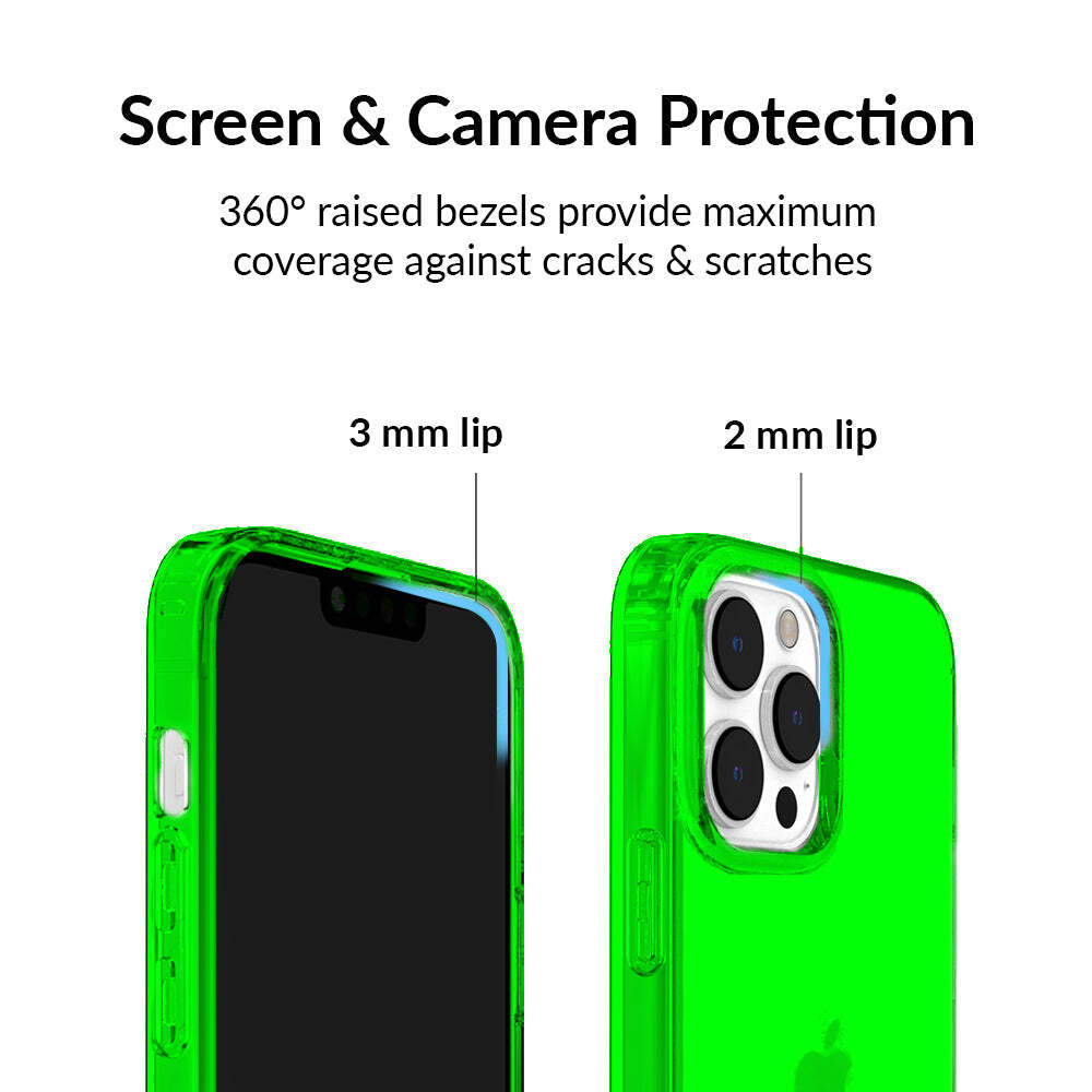 Neon Green Clear iPhone Case