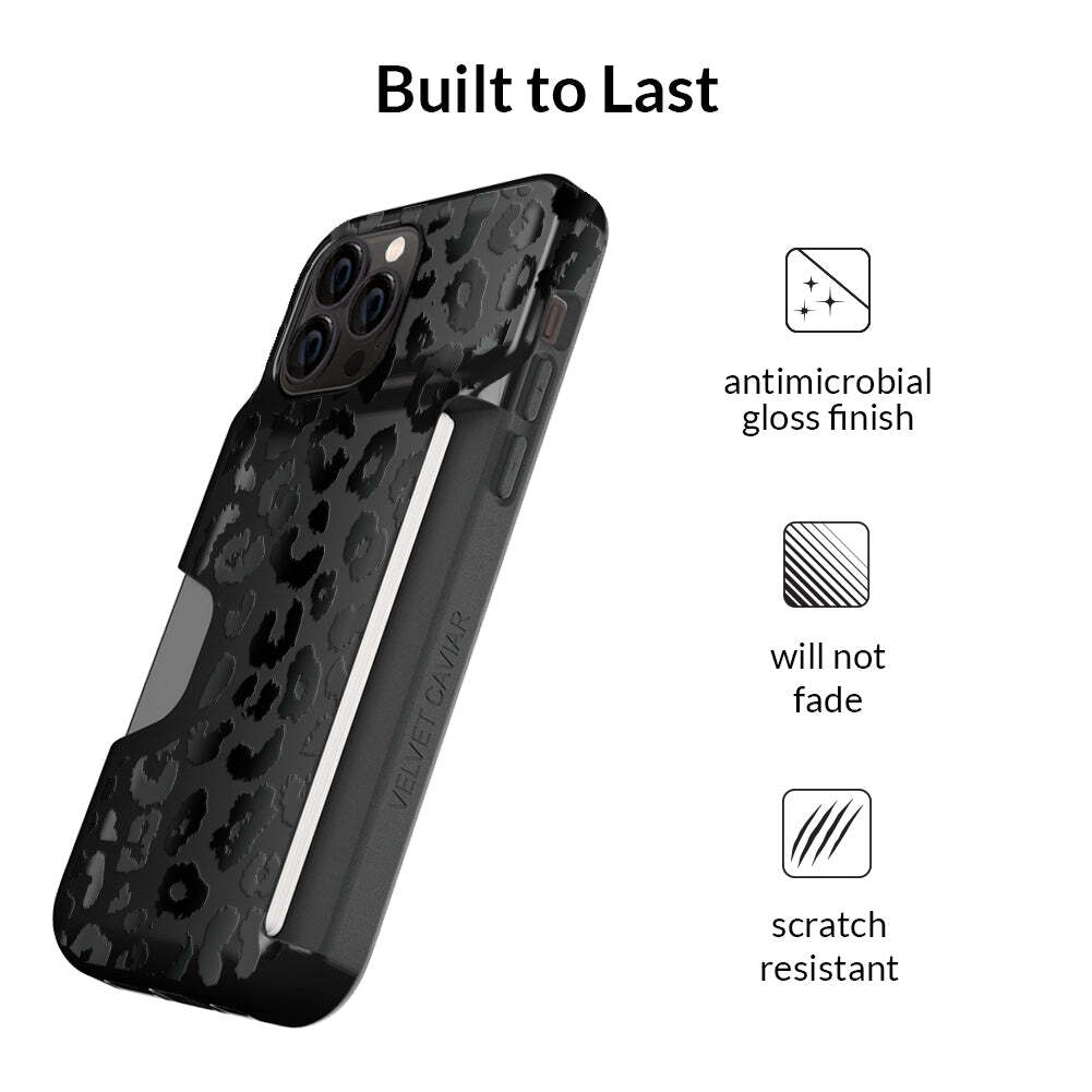 Black Leopard Wallet Case