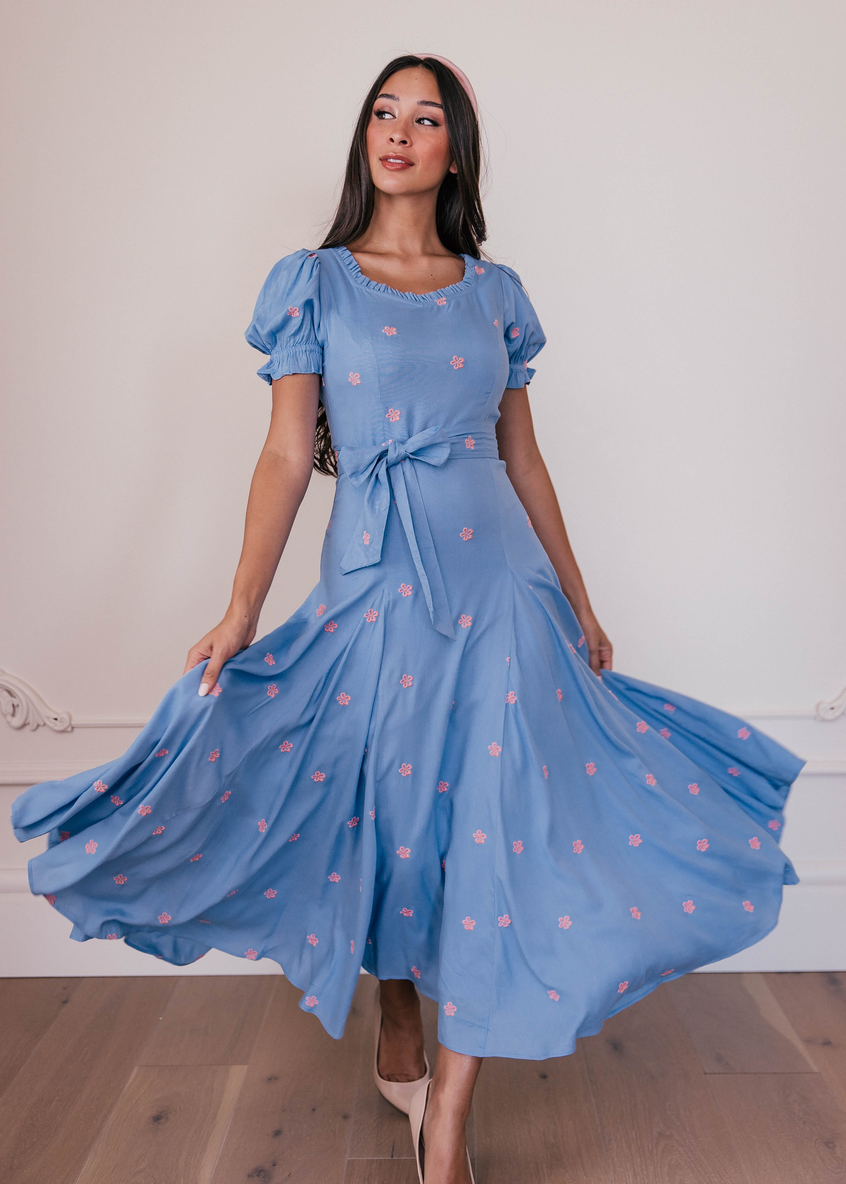 Blue Ribbon Dress