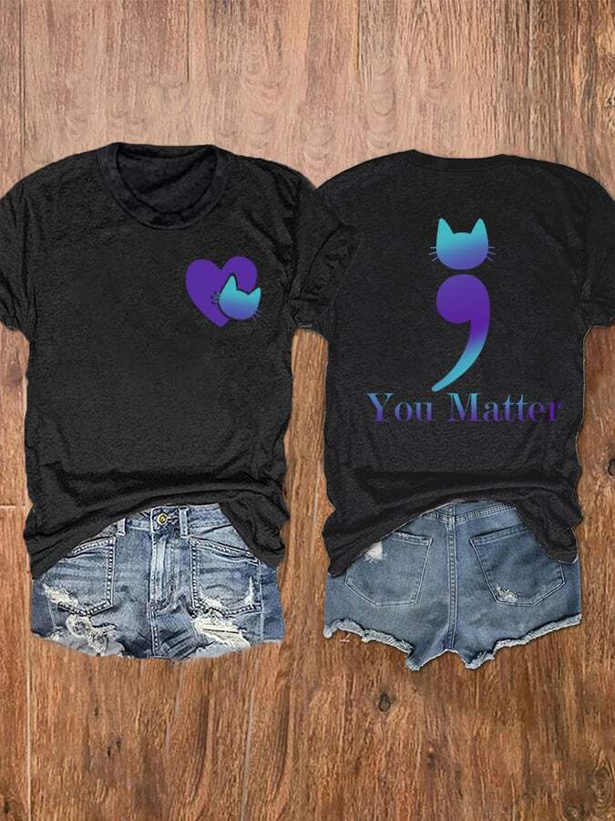 Women's You Matter Suicide Prevention Prints Tee