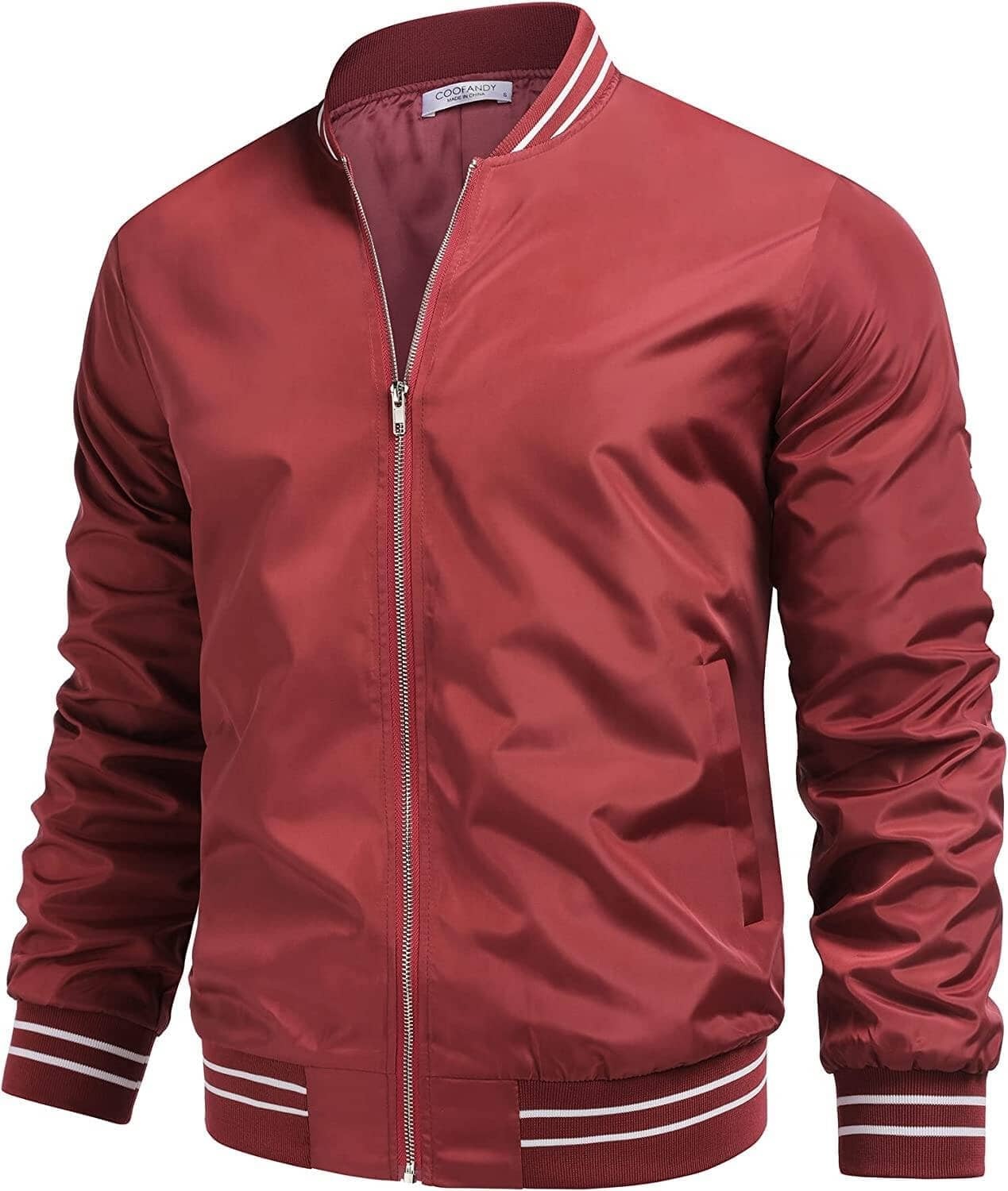 Lightweight Windbreaker Full Zip Jacket