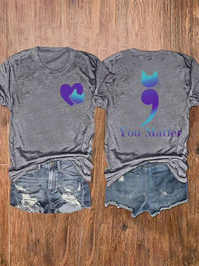 Women's You Matter Suicide Prevention Prints Tee