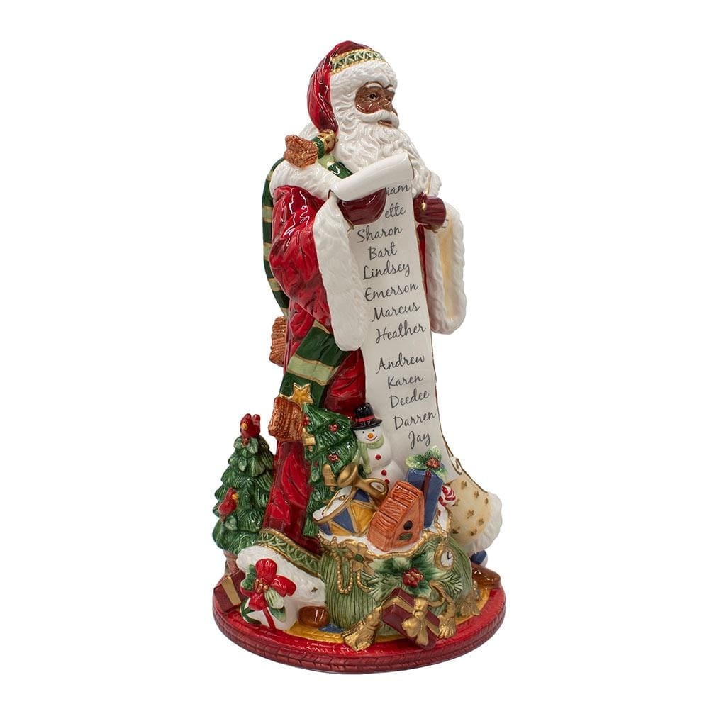 Holiday Home African American Santa Figurine, 18.75 IN