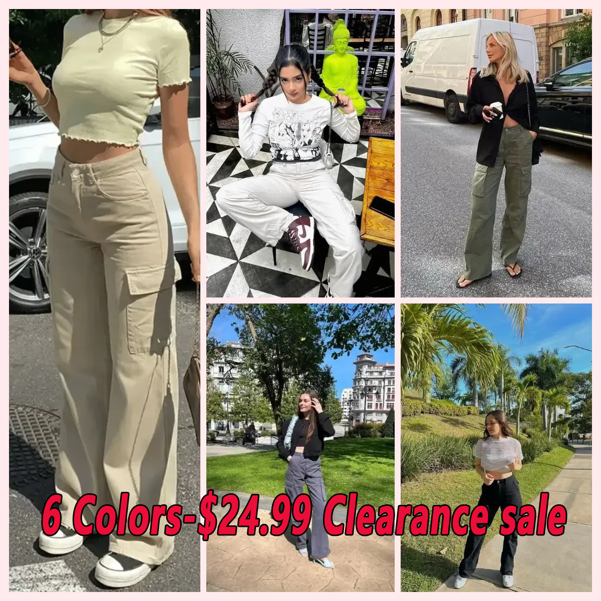 Summer Promotion 60% OFF - Adjustable Straight Fit Cargo Pants