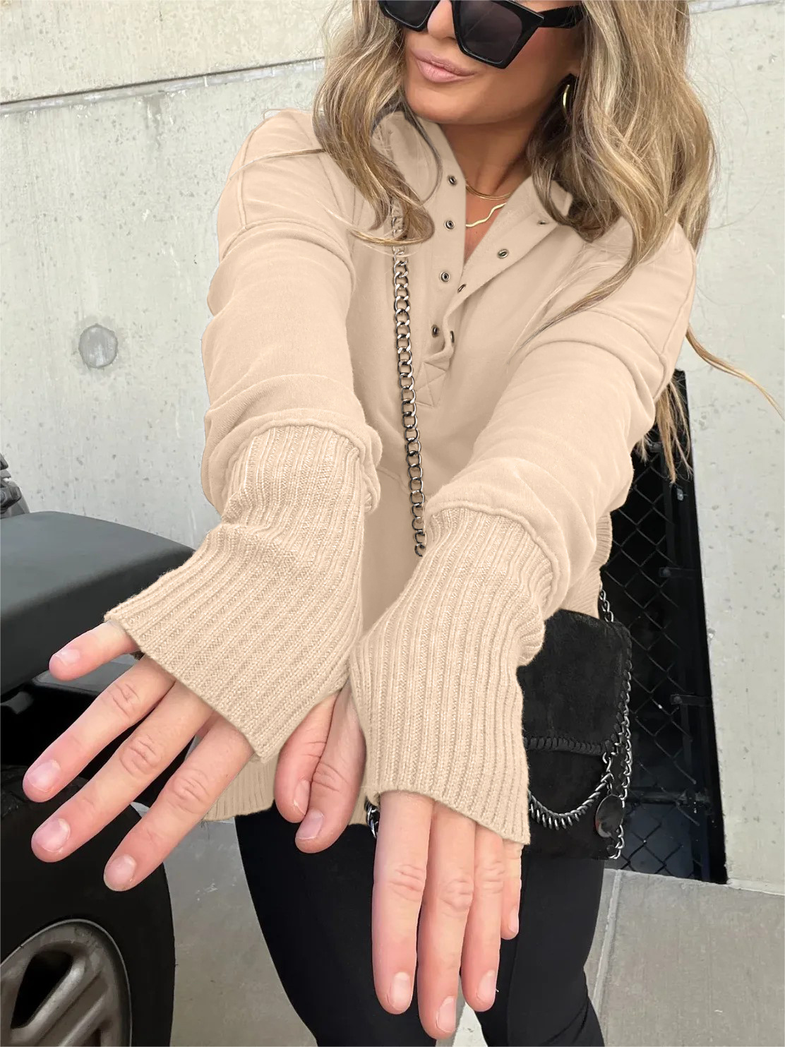 Women's Oversized Hoodie With Thumb Holes (Buy 2 Free Shipping)