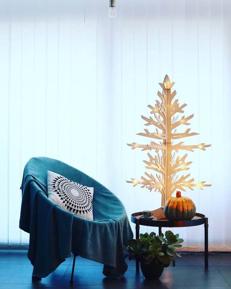 Christmas Tree Alpine Fir, Eco Friendly Christmas Tree, Eco Friendly Living, Nordic Design, Wooden Christmas Tree, Laser Cut Christmas Tree