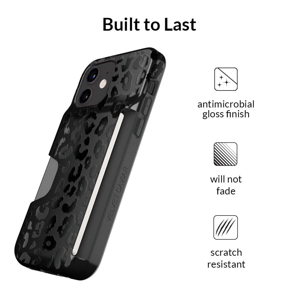 Black Leopard Wallet Case