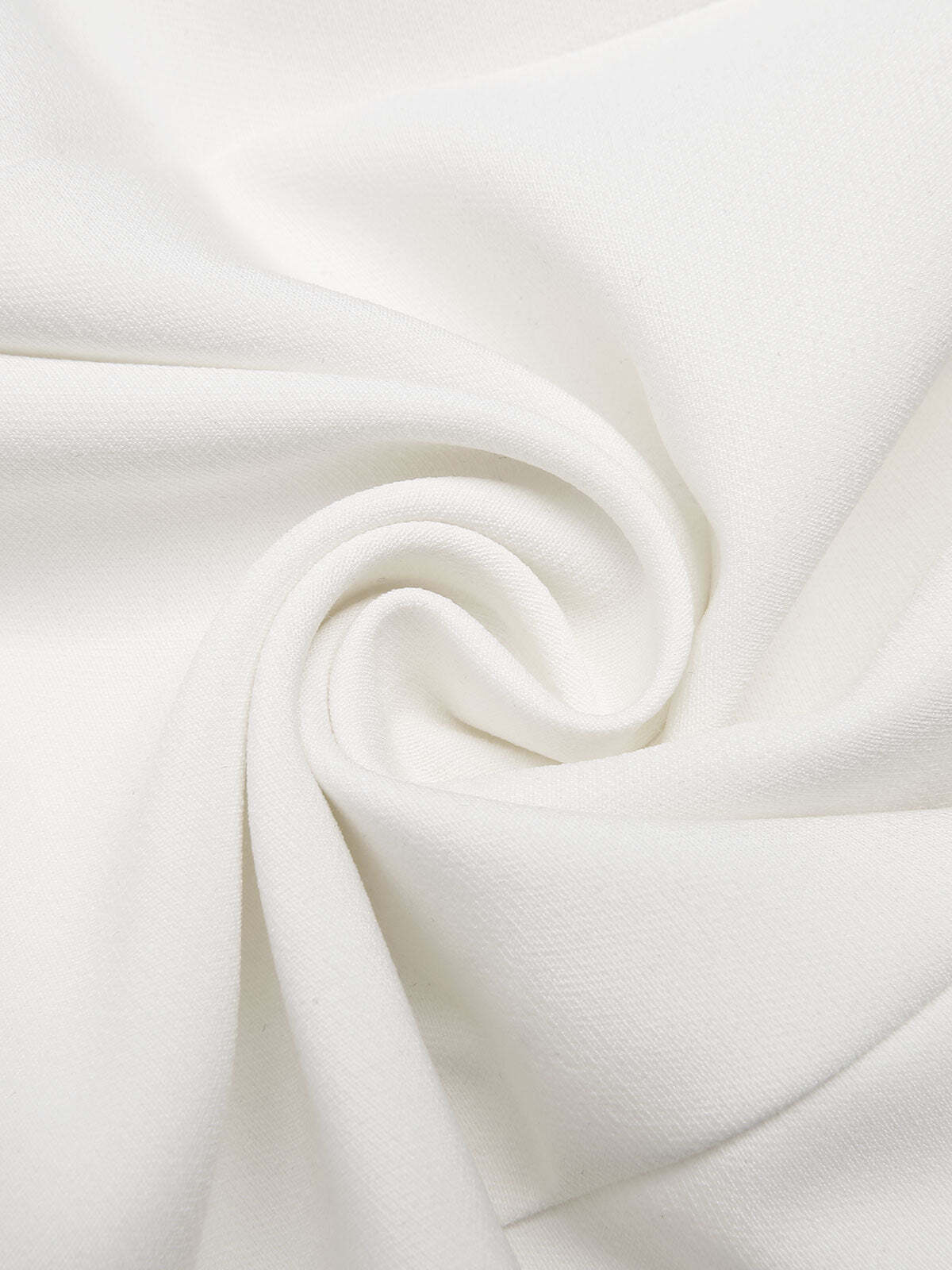 [Pre-Sale] White 1960s Stand Collar Ruffles Shift Dress