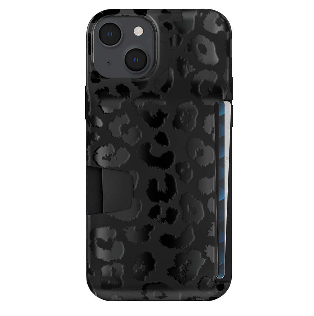 Black Leopard Wallet Case