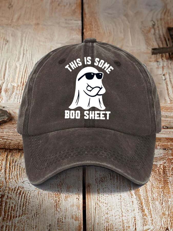 Halloween This Is Some Boo Sheet Print Hat