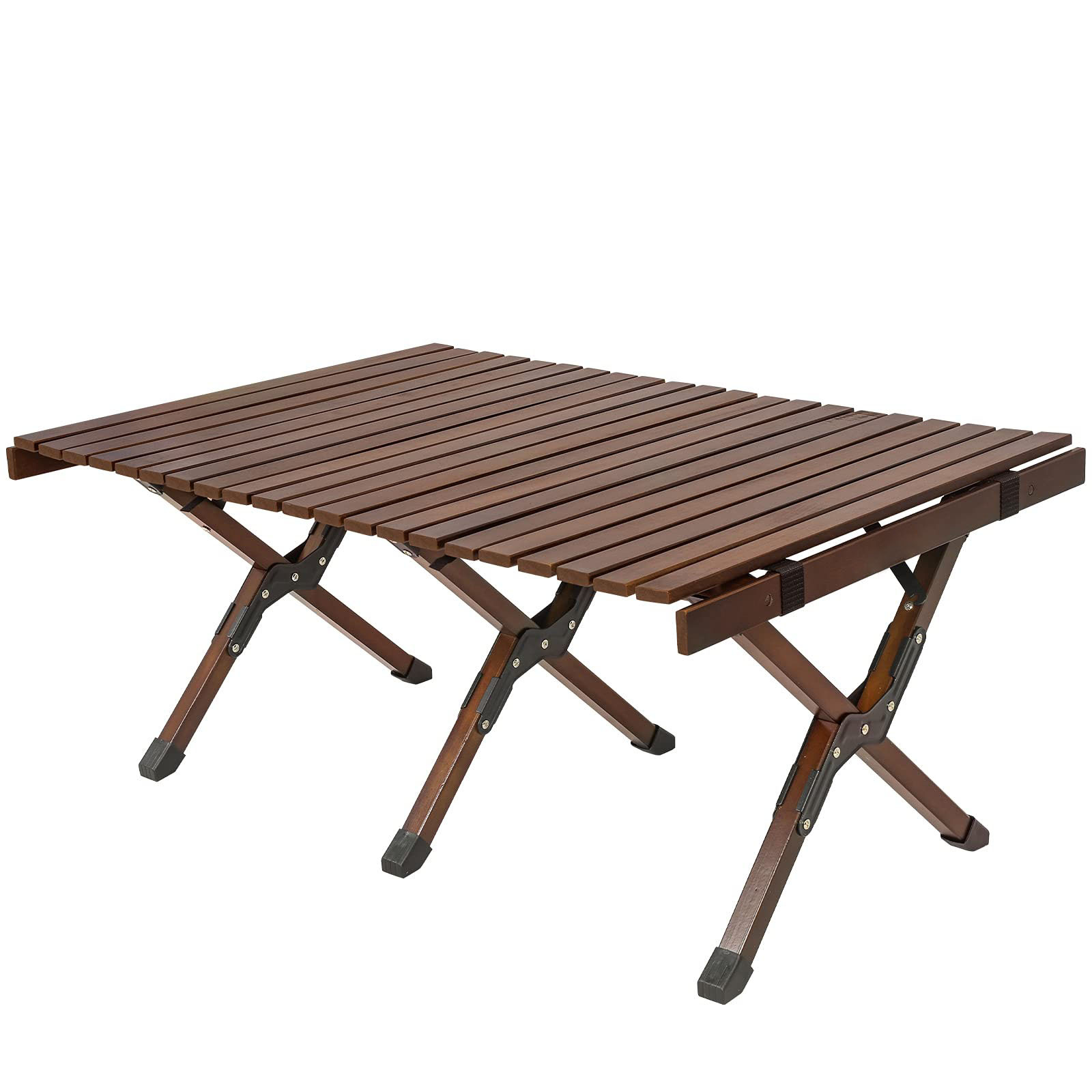 Camping Table, Wooden Folding Picnic Table in a Carry Bag kewlina