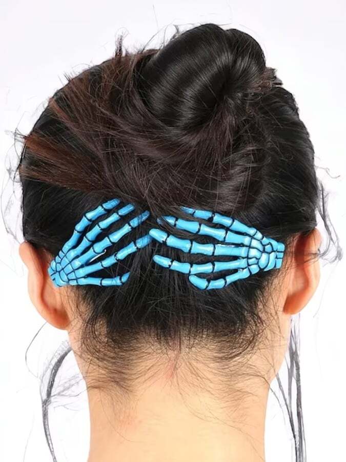 Women's Halloween Skull Palm Hair Clip(This Product Is A Single)