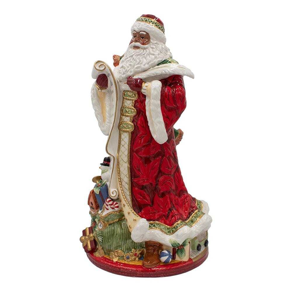 Holiday Home African American Santa Figurine, 18.75 IN