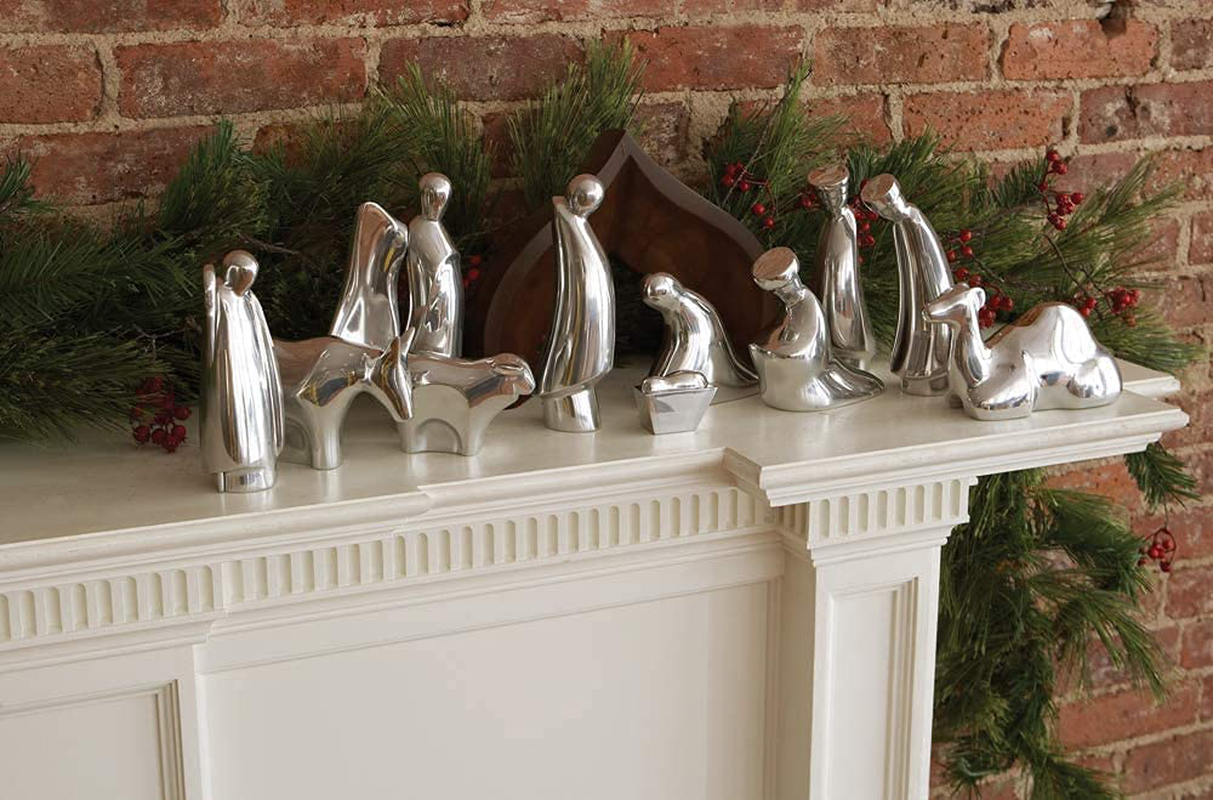 Nambe Holiday Collection Nativity Three Wise Men Set of Three Fi Discount Store