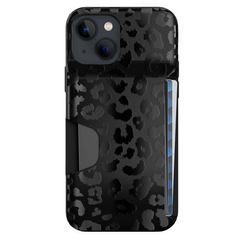 Black Leopard Wallet Case