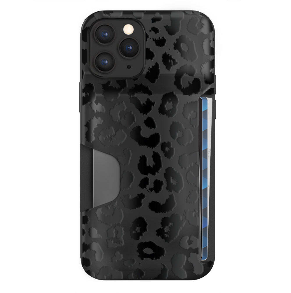 Black Leopard Wallet Case