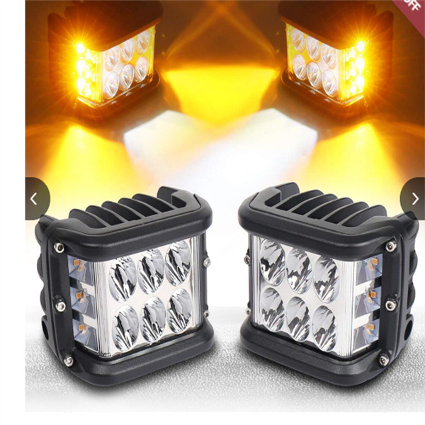 3.75'' Dual Side Shooter Dual Color Strobe Cree Pods for Truck ATV Boat