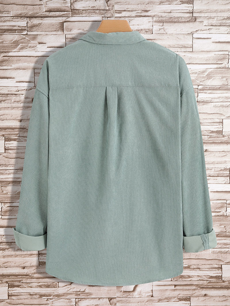 Men Dual Pocket Button Front Shirt Without Tee