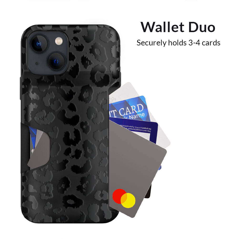 Black Leopard Wallet Case