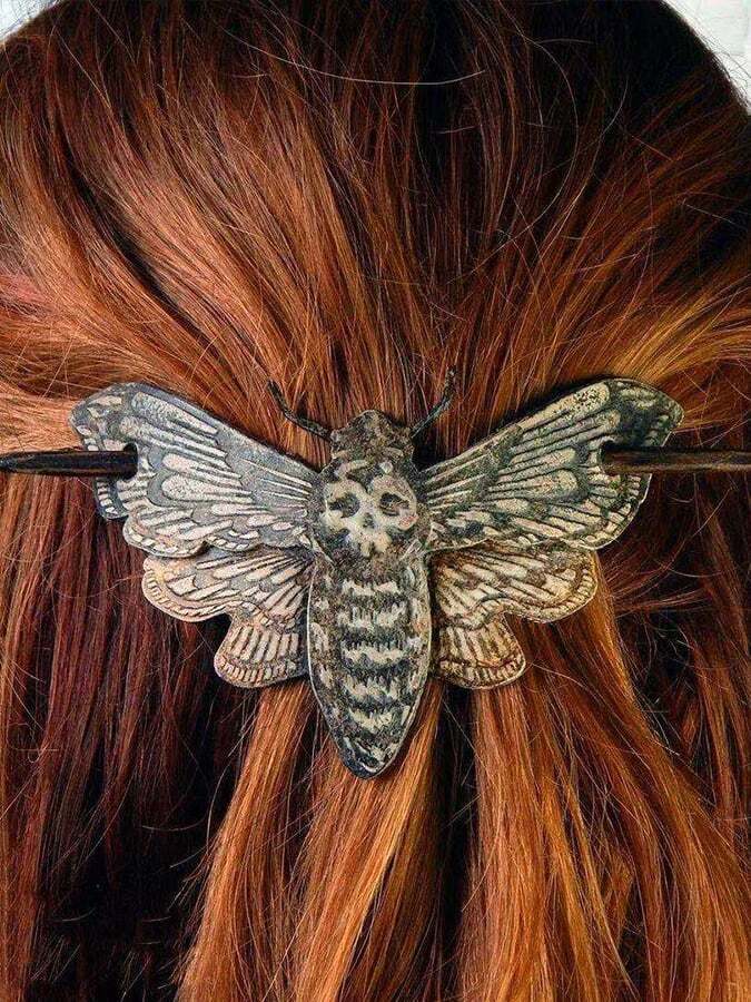 Women's Halloween Death Moth Vintage Hair Accessory