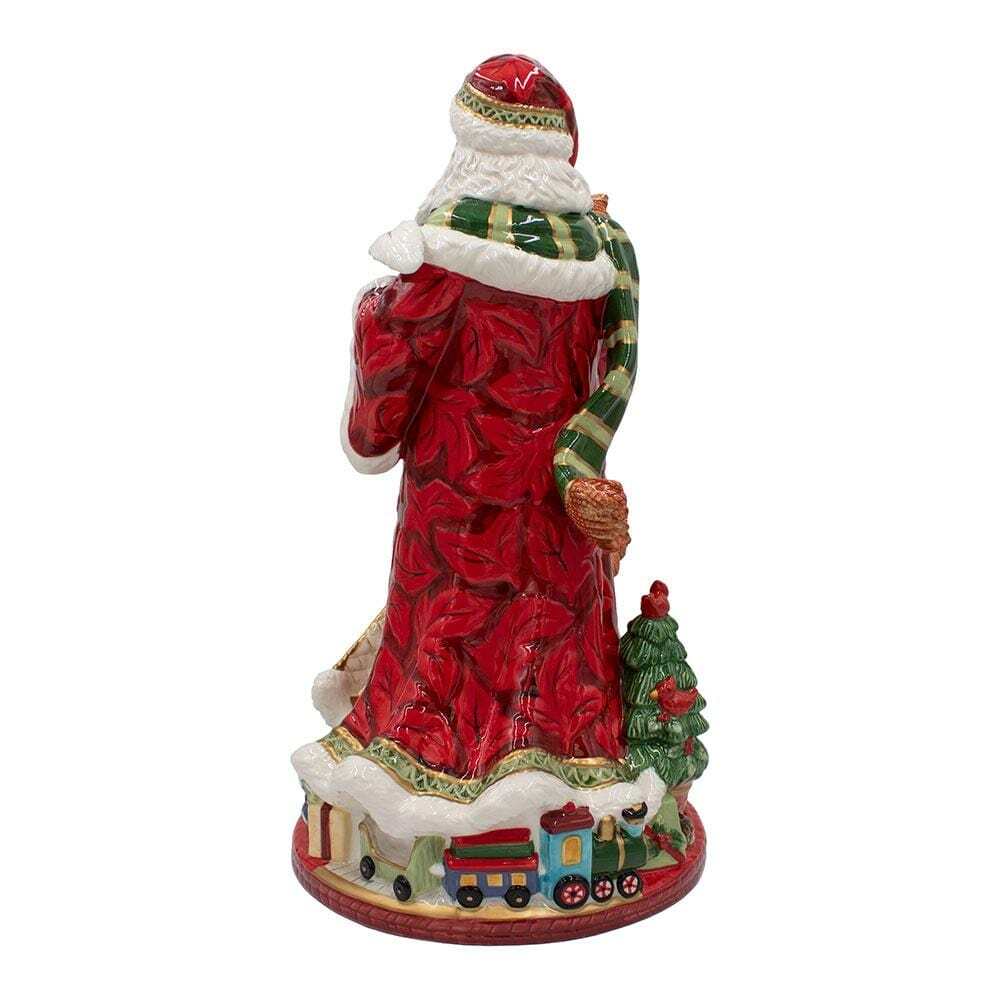 Holiday Home African American Santa Figurine, 18.75 IN
