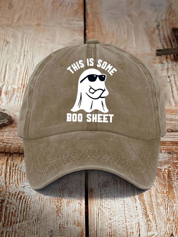 Halloween This Is Some Boo Sheet Print Hat