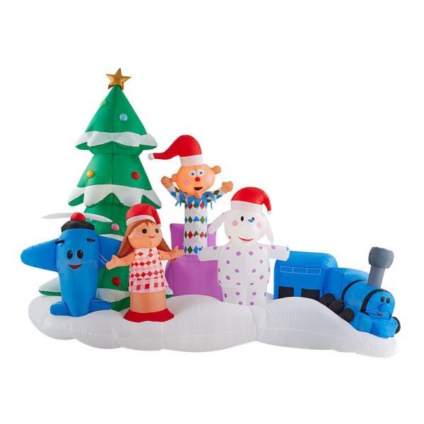 Christmas-9 5 ft w inflatable island of misfit toys scene