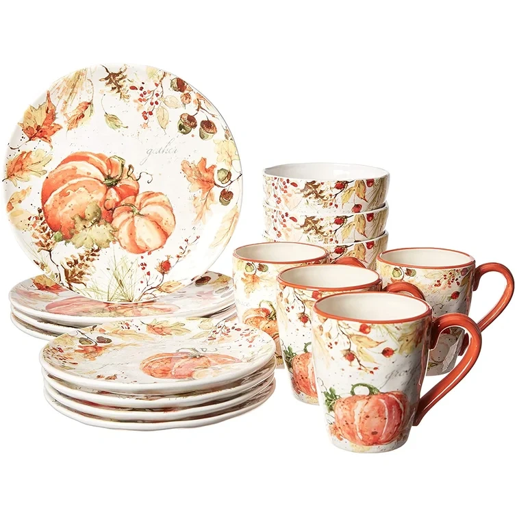 Certified International Harvest Splash 16pc Dinnerware Set - Whole ...