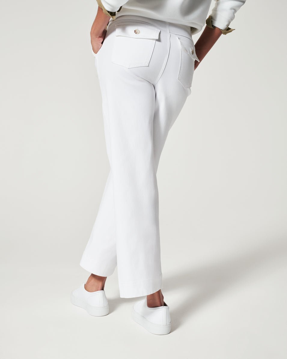 Stretch Twill Cropped Wide Leg Pants (BUY 4 FREE SHIPPING)