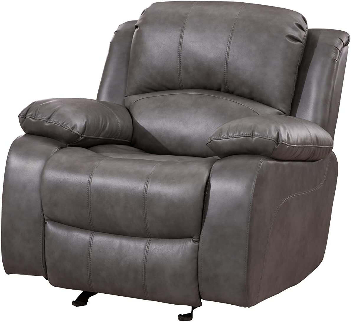 Betsy Furniture 3PC Bonded Leather Recliner Set Living Room Set, Sofa