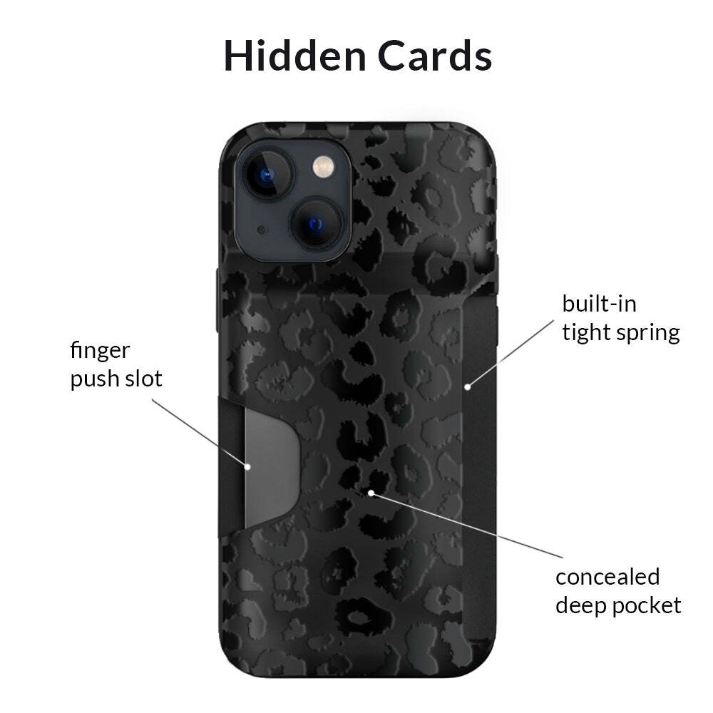 Black Leopard Wallet Case