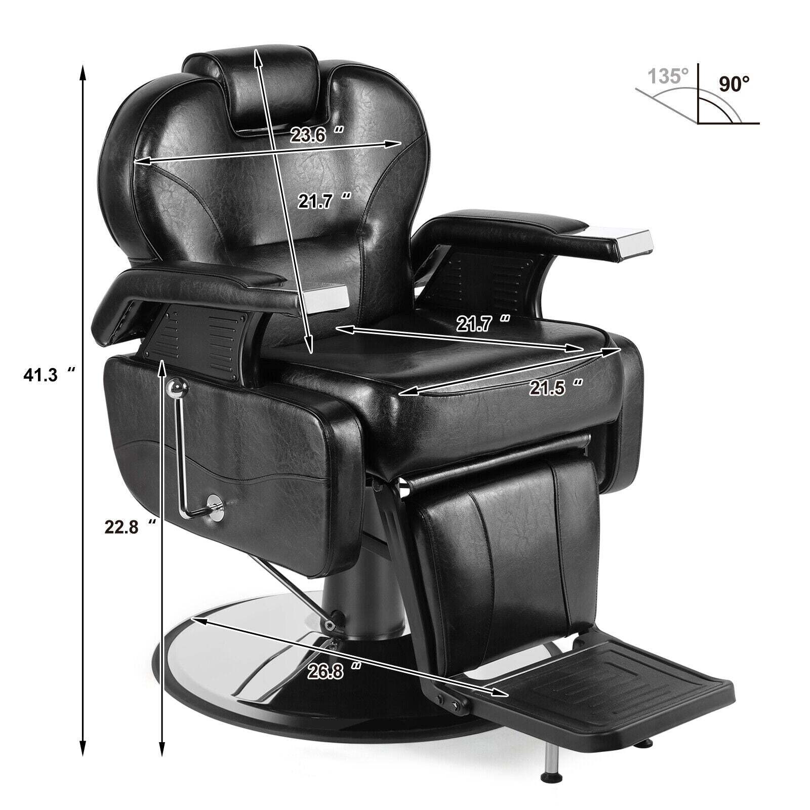 #5001 Hydraulic Reclining Heavy Duty Barber Chair