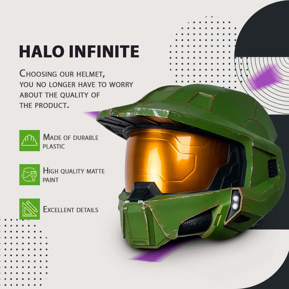 Halo Infinite Helmet with LED Discount Store
