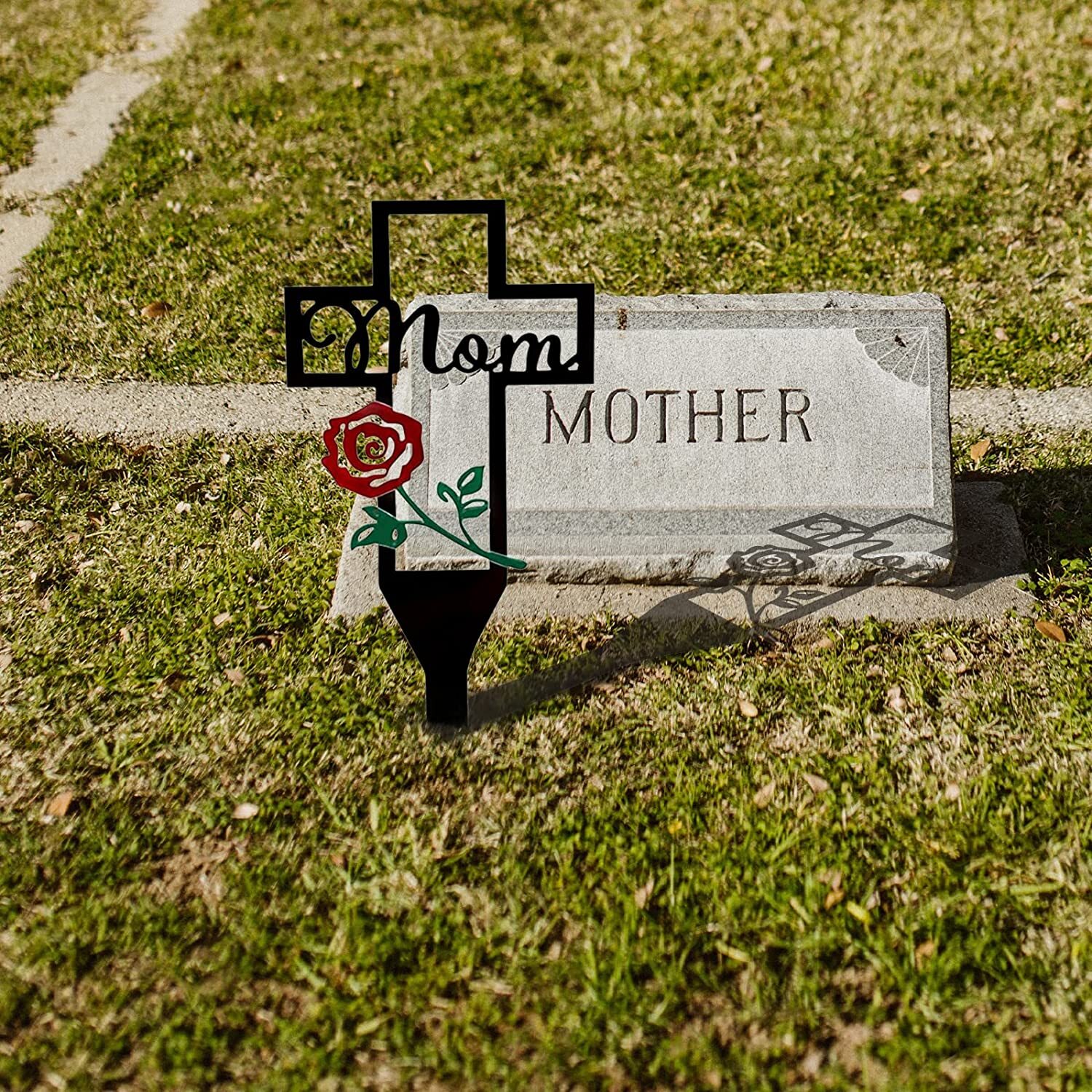 Sale Ends Today 75%OFF - Cemetery Memorial Cross Stake for Parents