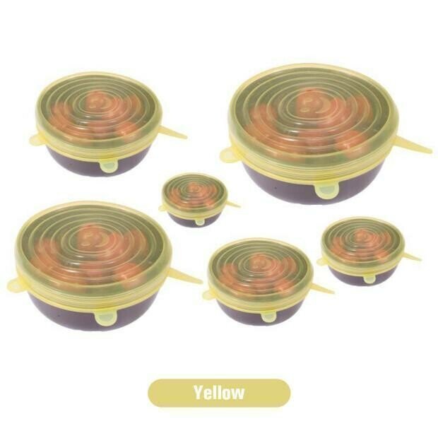 (6 PCs/Set) - Silicone Stretch Lids