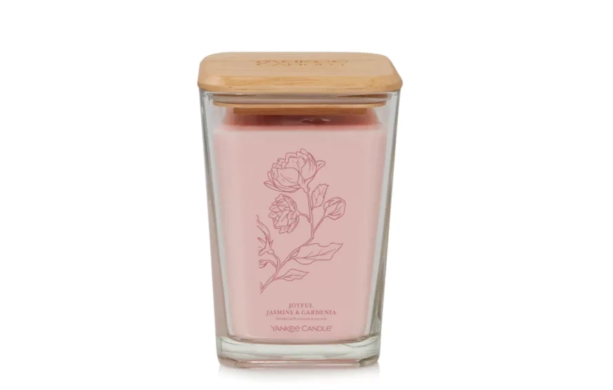Joyful Jasmine & Gardenia Large Square Candle YANKEE SHOP