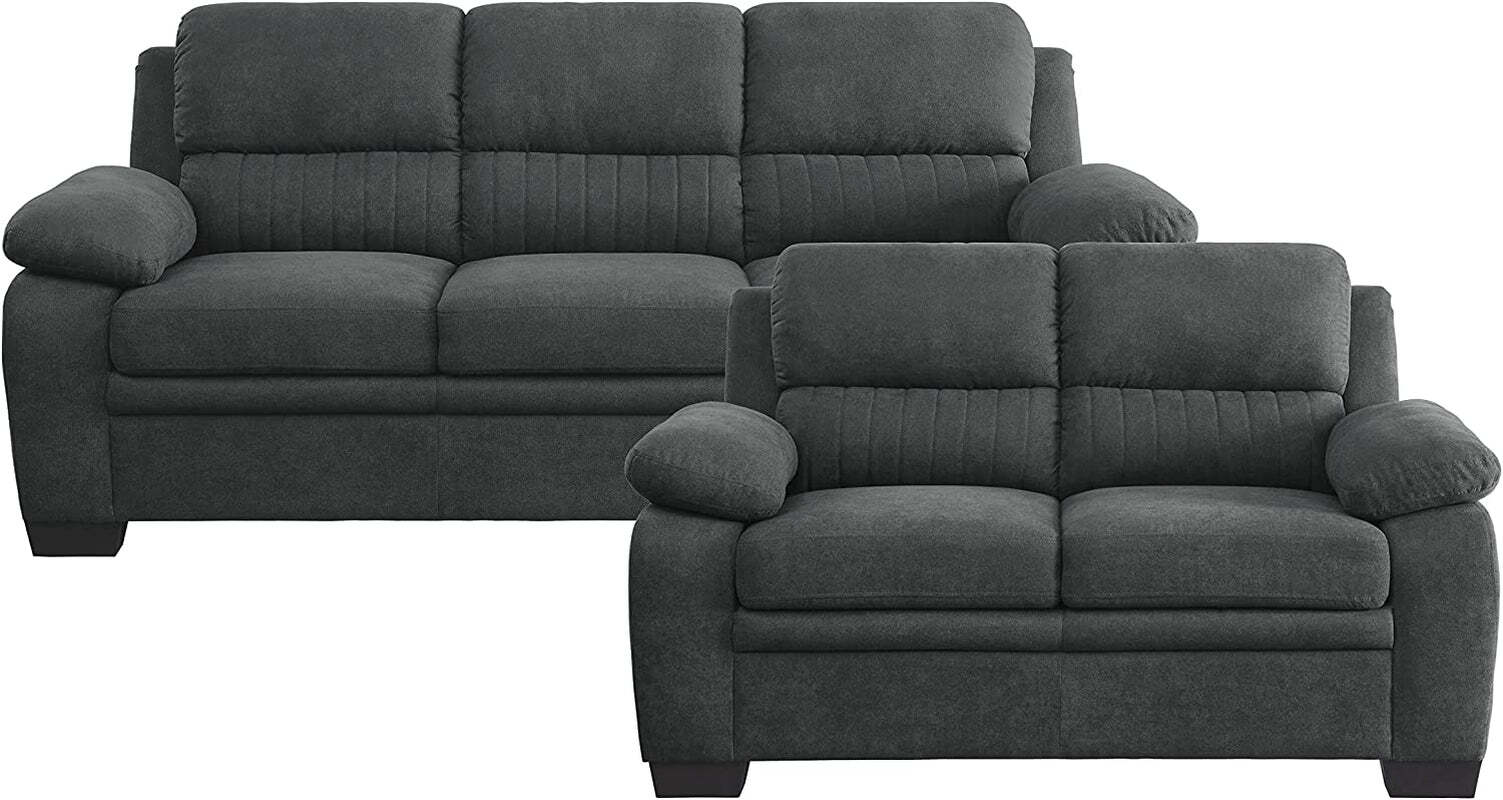 Lexicon Vega 2Piece Living Room Set, Dark Gray Discount Store