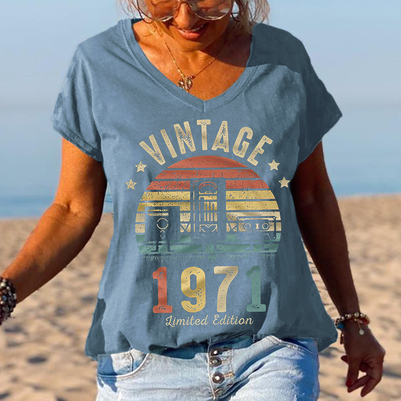 Vintage 1971 Limited Edition Printed Graphic Tees