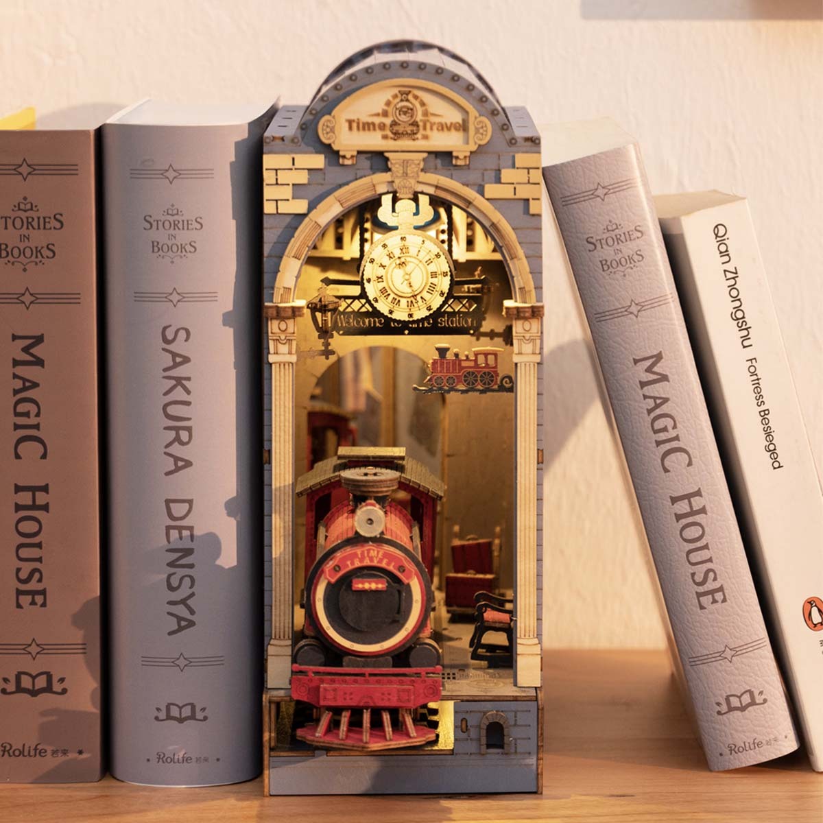 Time Travel DIY Book Nook Shelf Insert