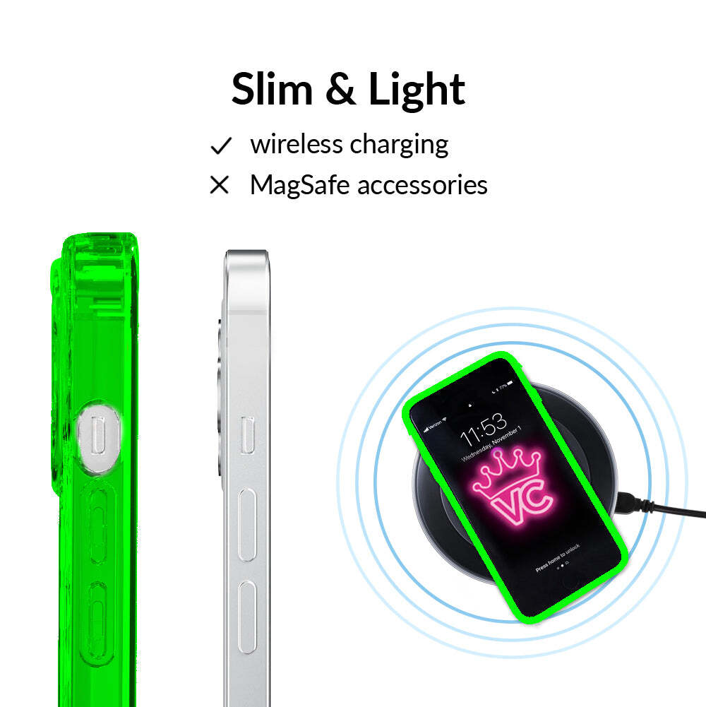 Neon Green Clear iPhone Case