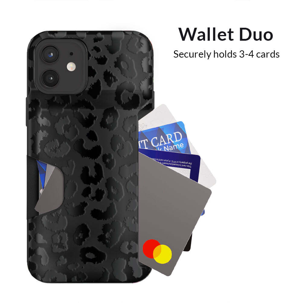 Black Leopard Wallet Case