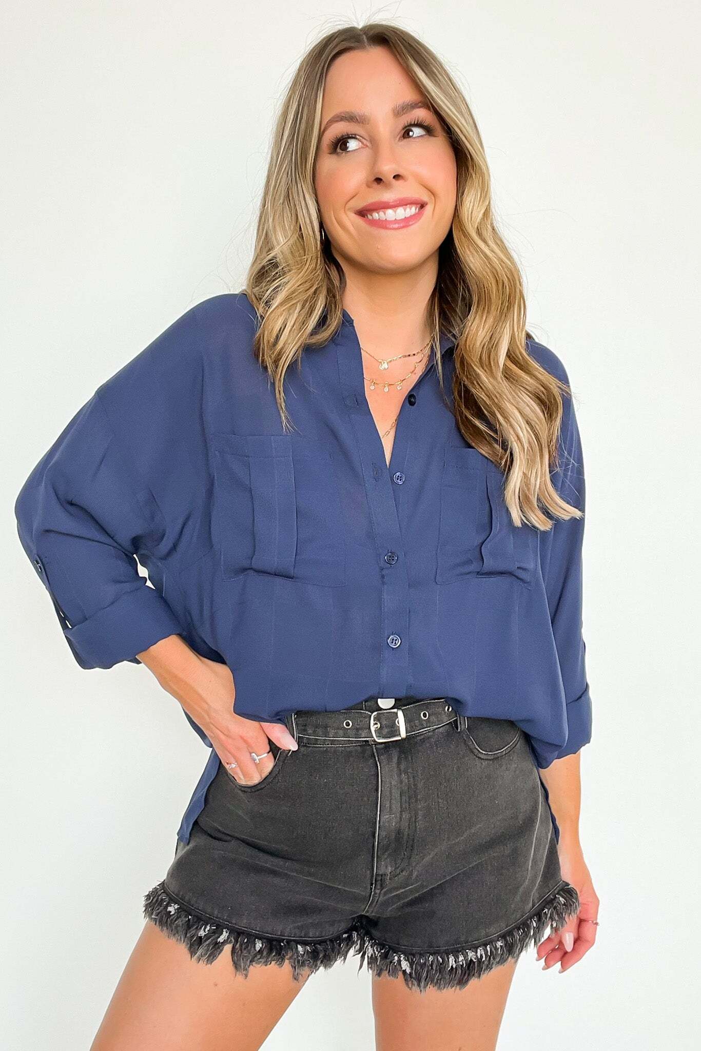 Inayah Button Down Tunic Top | PREORDER