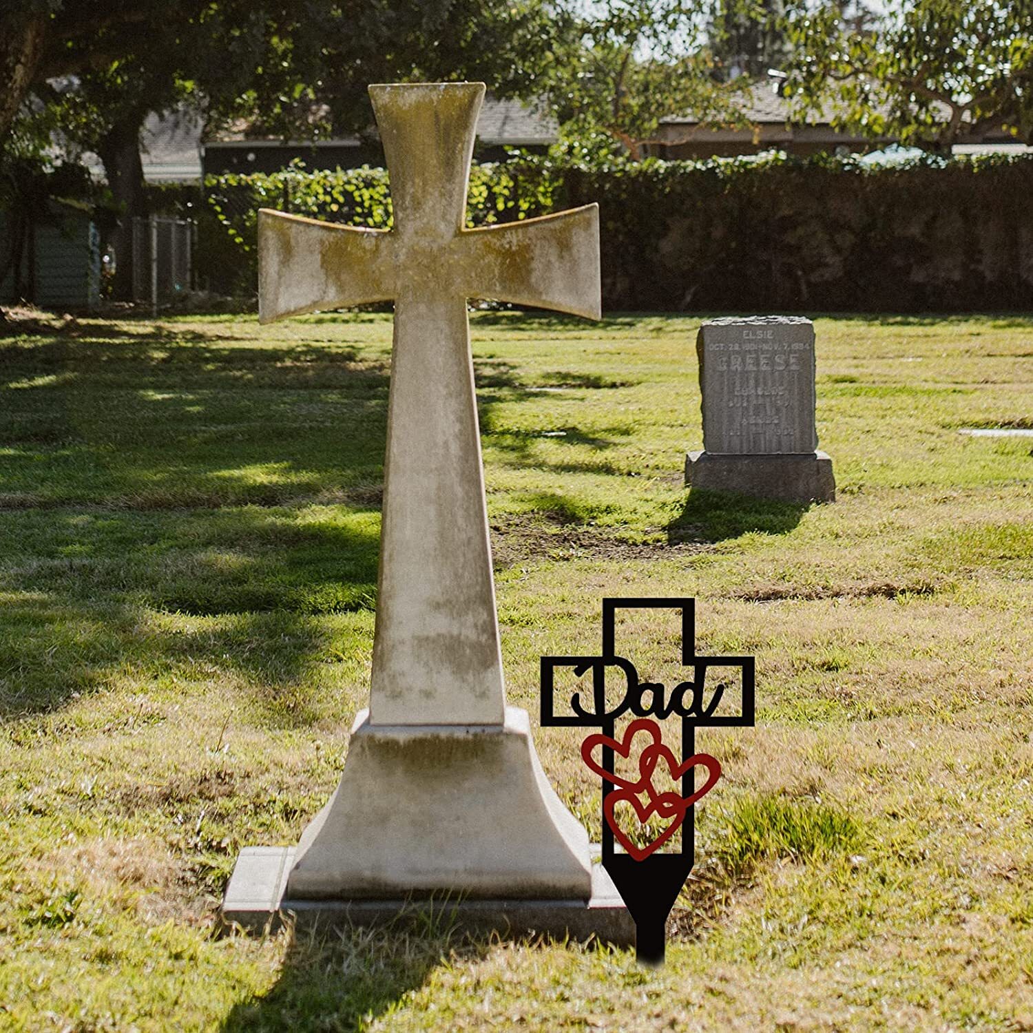 Sale Ends Today 75%OFF - Cemetery Memorial Cross Stake for Parents