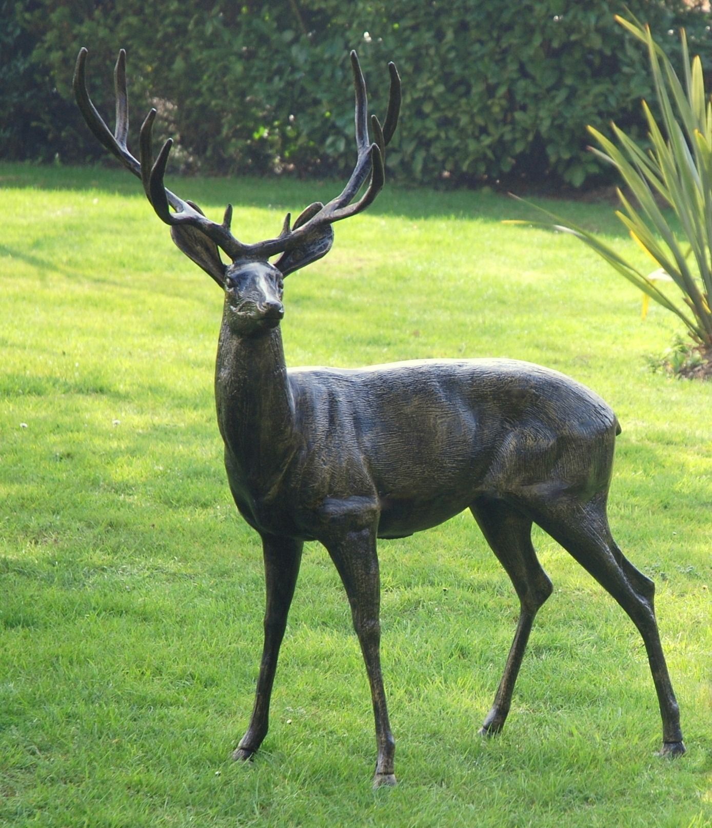 Wild Stag 148cm Bronze Metal Garden Statue GARDEN ART