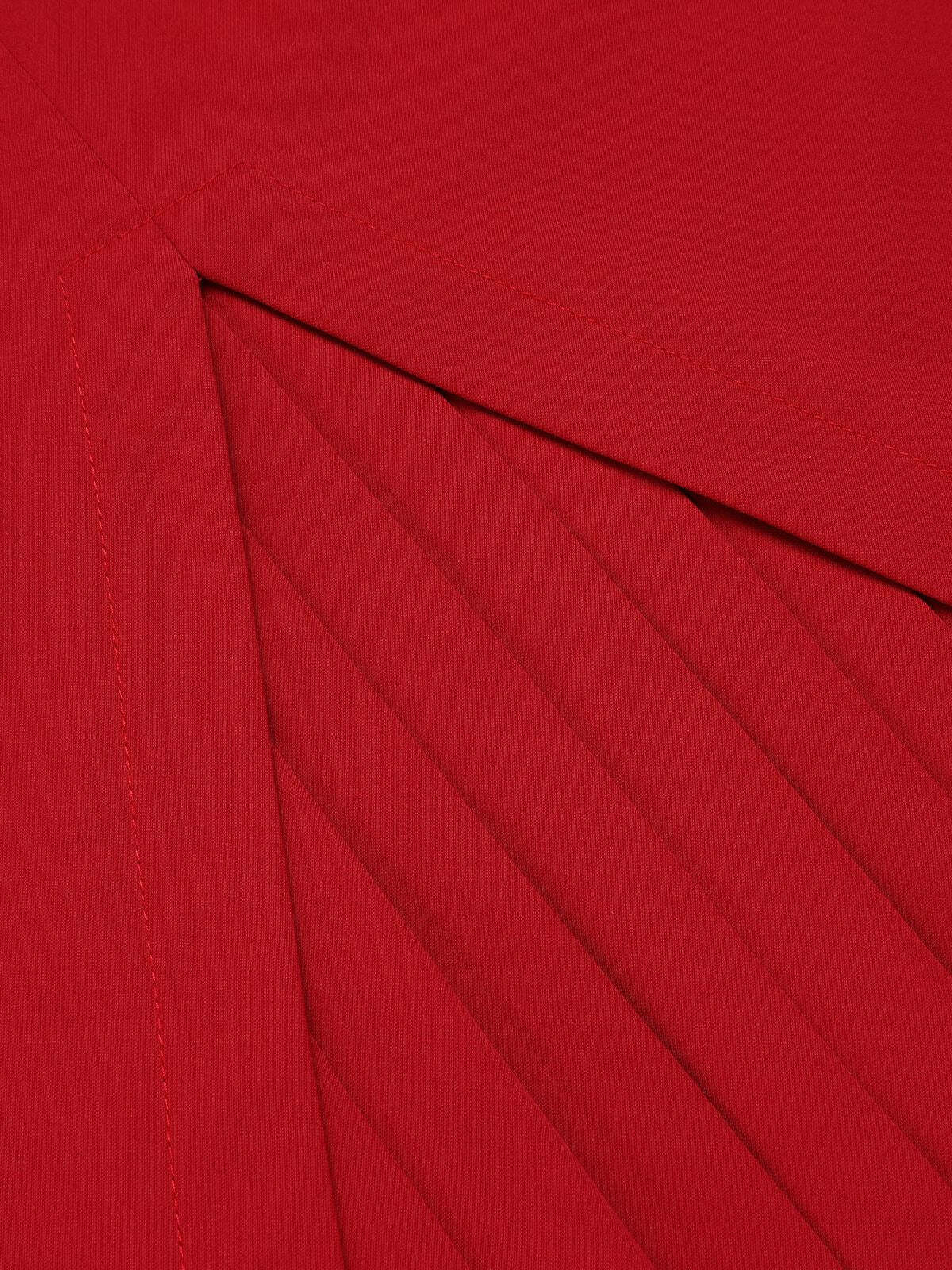 [Pre-sale] Red 1950s Stripes Patchwork Pencil Dress