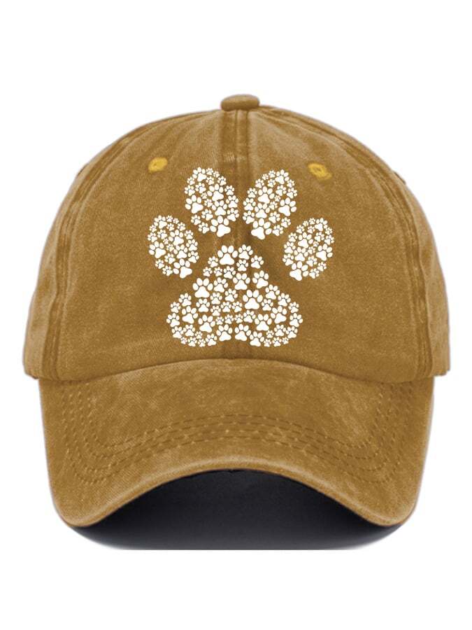 Dog Paw Print Casual Baseball Cap